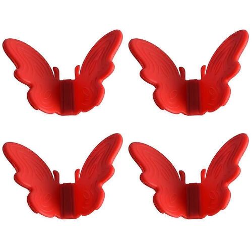 Mini gant de cuisine en silicone papillon, gants magnétiques résistants à la chaleur pour toutes les casseroles, fours, friteuse à air pour la cuisine