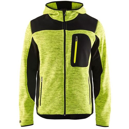 BLAKLADER Veste tricotée à capuche - 4930 - Jaune / Noir - L