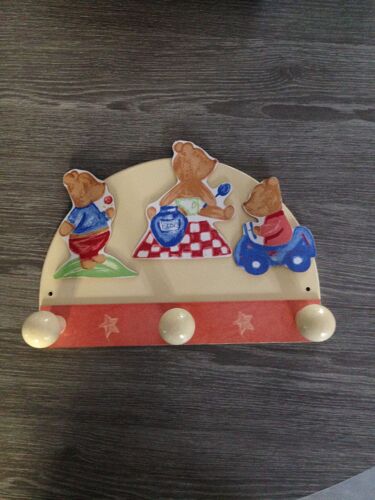 Porte manteaux déco oursons