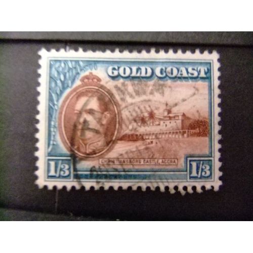 Côte De L'or Costa De Oro Gold Coast 1938-41 George Vi Yvert 122 Fu