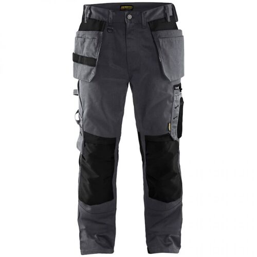 BLAKLADER Pantalon de travail artisan - 1555 - Gris moyen / Noir - 40 - Jambes courtes