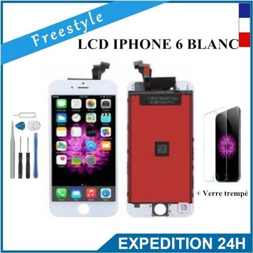 Ecran Iphone 6 Blanc + Film Trempé + Outils