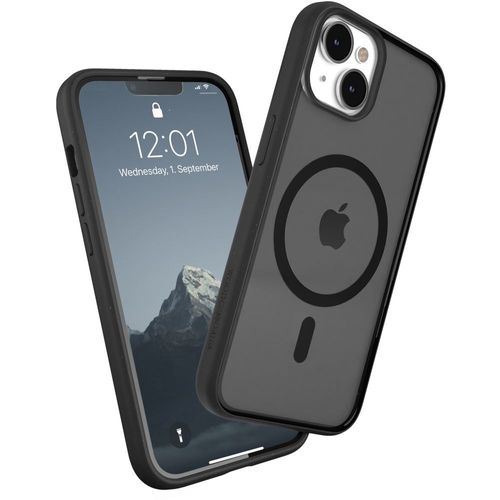 Coque Bumper Woodcessories Iphone 14 Transparent Noir Magsafe