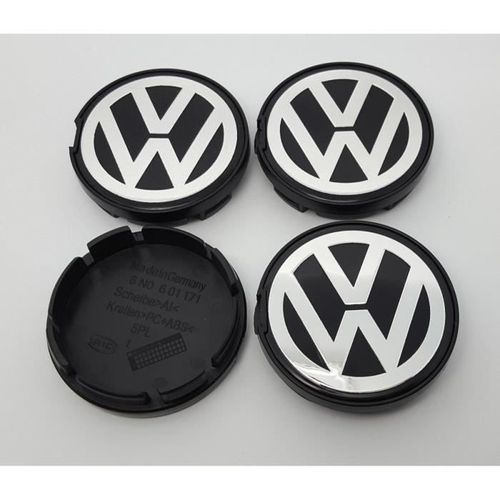 4x 55mm Vw Logo Jante Cache Moyeu Centre De Roue Piqûres Emblème Pour Volkswagen#6n0 601 171