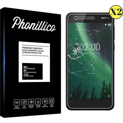 Verre Trempé Pour Nokia 2 [Pack 2] Film Vitre Protection Ecran Ultra Resistant Phonillico®