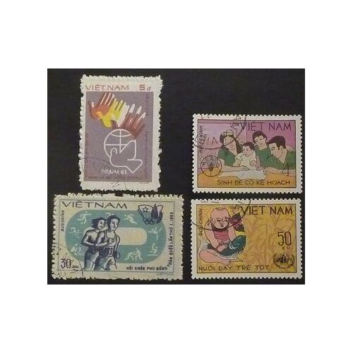Viet Nam Oblitéré Lot De 4 Timbres De 1983 (Divers)