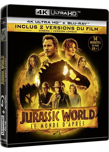 Jurassic World : Le Monde D'après - 4k Ultra Hd + Blu-Ray - Version Longue