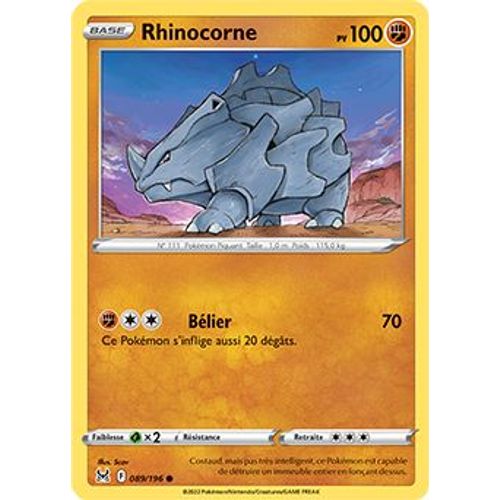 Rhinocorne - 089/196 - Origine Perdue