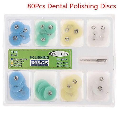 80pcs Finition Disque Dentaire Bandes De Polissage Mandrin Résine Remplissage Dentiste Outils