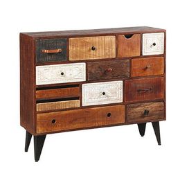 Commode 13 Tiroirs - Bois Naturel