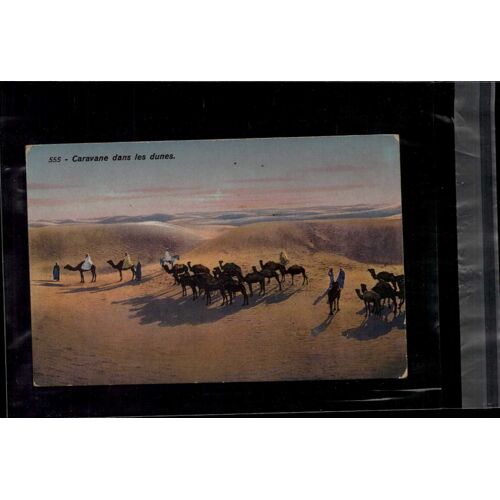 Carte Postale Maroc Caravane Dans Les Dunes En L Etat Sur Les Photos