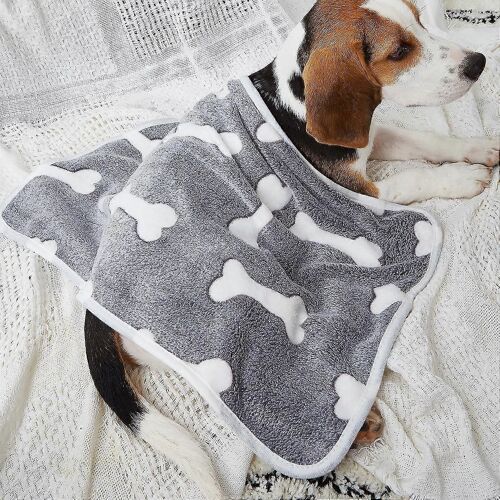 Couverture Pour Chien Chiots Et Chats Xl Couleur Gris 98 X 70cm