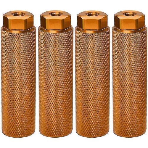 Bike Pegs, Alliage D'aluminium Anti-Dérapant Plomb Pied Bicyclette Pédales Bmx Pegs Pour 3/8 Pouces Essieux Bicyc (Emmêlant) 4 Pcs
