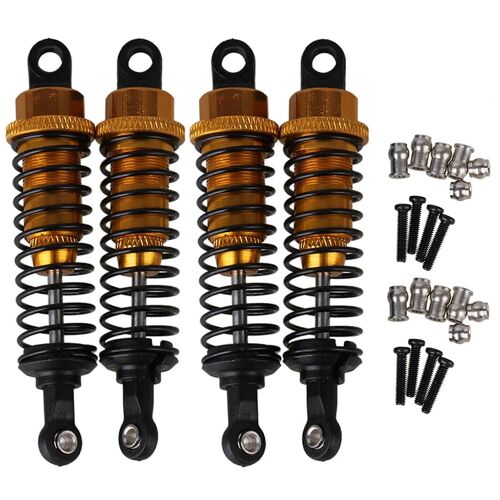 Amortisseur De Largeur En Aluminium Jaune A285004 15mm Pour Rc 1:16 Ensemble De Voiture De 4