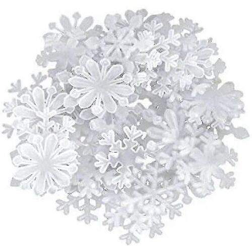 100 pièces Autocollants lumineux Noël Flocons de neige lumineux 3d Autocollants muraux Autocollants muraux Autocollants muraux fluorescents Autocollants pour chambre à coucher Chambre d'enfants