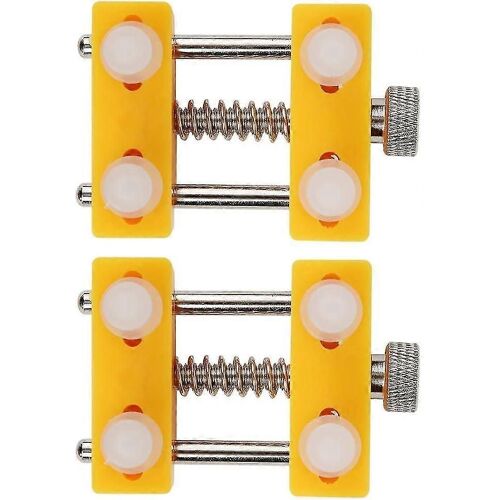 2 Pcs Montre Arrière Remover Jaune Montre Dos Boîtier Couverture Titulaire Remover Ouvreur Réglable Horloger Outil De Réparation - Q37 / Yy