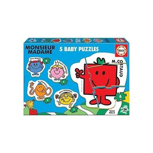 Educa - Puzzle Baby Monsieur Madame