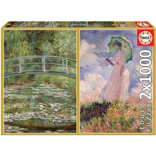 Educa - Puzzle - 2x1000 Claude Monet