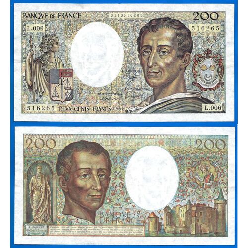 France 200 Francs 1981 Montesquieu Billet Franc