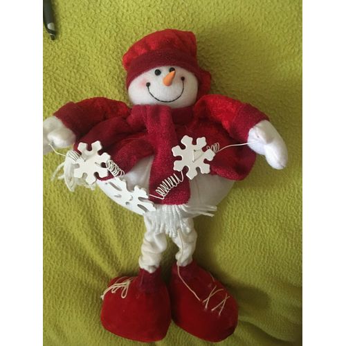Peluche Noel Bonhomme de neige XXL de 40 cm