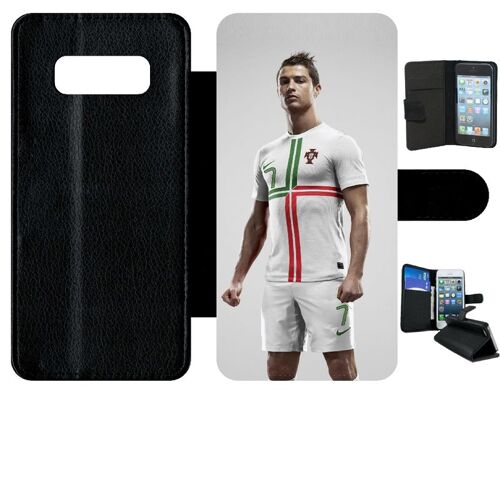 Etui À Rabat Pour Galaxy Note 8.0 - Christiano Ronaldo Selecao Portugal - Simili-Cuir - Noir
