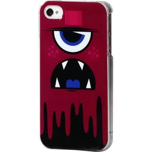 Coque Iphone 4 4s Monster Violet Silicone Rigide (Tpu)