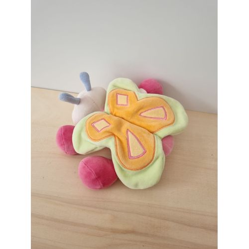 Doudou Papillon Aile Verte Orange Kiabi