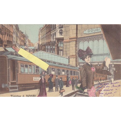 Carte Postale Ancienne / Gare De Douai,1908