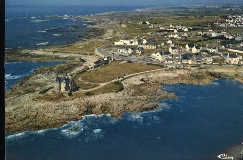 Carte Postale De Quiberon Morbihan) Vue Aérienne, Le Château De La Pointe