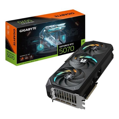 GIGABYTE GeForce RTX 5070 Ti GAMING OC 16G Carte Graphique - 16 Go GDDR7, 256 bits, PCI-E 5.0, 2588 MHz Core Clock, 3 x DP 2.1a, 1 x HDMI 2.1b, NVIDIA DLSS 4, GV-N507TGAMING OC-16GD
