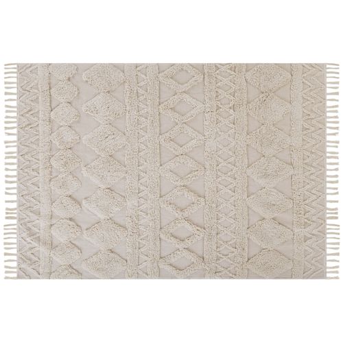 Tapis En Coton Beige 160 X 230 Cm Didim