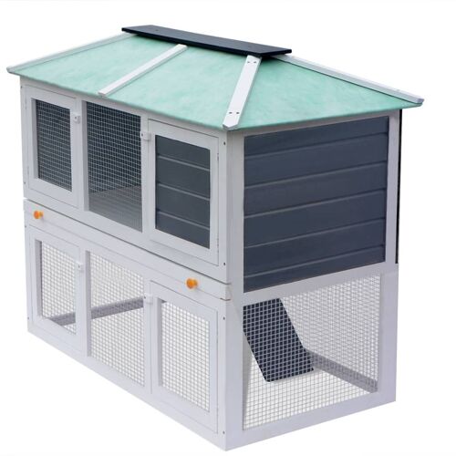 Cage Double Pour Animaux Bois
