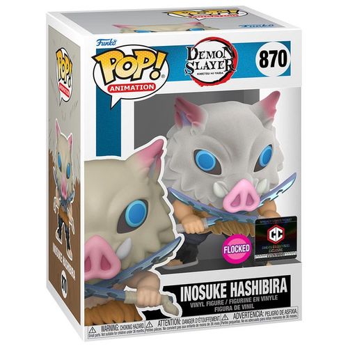 Figurine Funko Pop - Demon Slayer N°870 - Inosuke Hashibira - Flocked (74462)