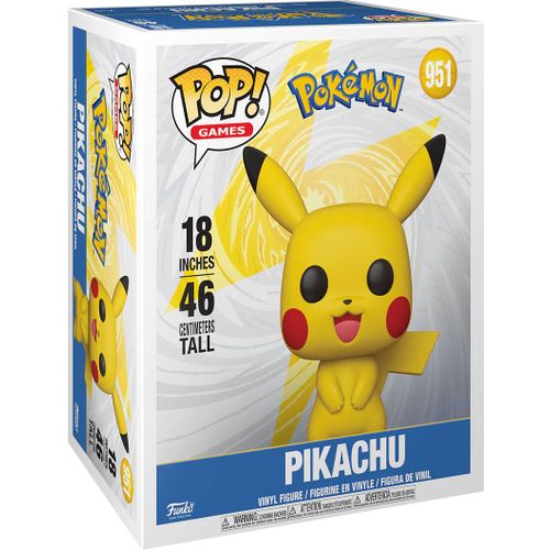 Figurine Funko Pop - Pokémon N°951 - Pikachu (Emea) - 46 Cm (74231)