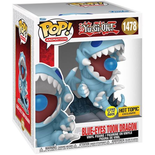 Figurine Funko Pop - Yu-Gi-Oh! N°1478 - Dragon Toon Aux Yeux Bleus - Glow In The Dark (74713)