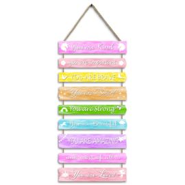 Décor De Chambre De Filles, Art Mural Inspirant Pour Chambre D'enfant, Décorations Murales Arc-En-Ciel, Panneau En Bois Pour Chambre D'enfant, Décoration De Chambre D'enfant