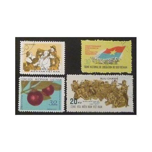 Viet Nam Oblitéré Lot De 4 Timbres De 1975-76