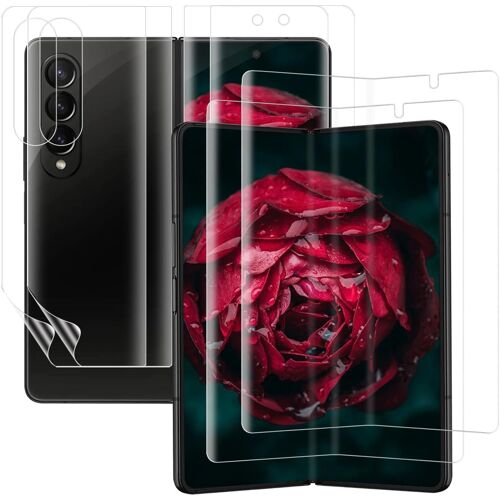 Verre Trempé Pour Samsung Galaxy Z Fold 5 5G, 2 Pièces Vitre Protection En Tpu Flexible, Haute Sensibilité, Anti Rayures, Sans Bulles, Ultra Hd Claire Samsung Z Fold 5 Protection Écran