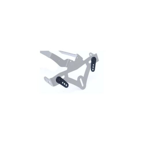 Adaptateur De Plaque D'immatriculation R&g Racing Noir Pour Support De Plaque