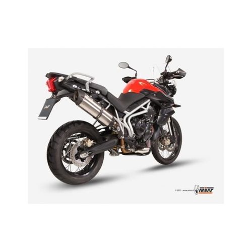 Silencieux Mivv Suono Inox/Casquette Carbone Triumph Tiger 800