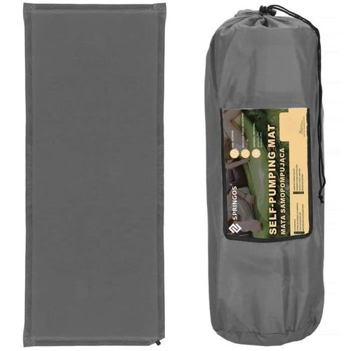 Springos® Matelas Auto-Gonflant Pour Une Personne 1 Valve 50 X 180 Cm Matelas De Trekking Avec Sac De Transport