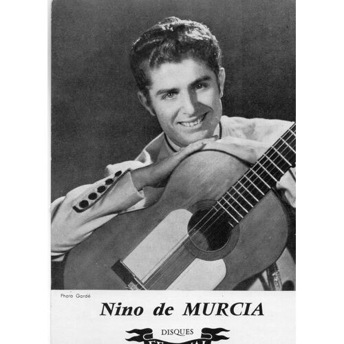 Carte Photo Veritable - Nino De Murcia - Chanteur De Flamenco - Guitariste - Photo Garde - Editions Disques Festival