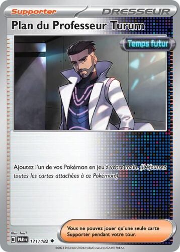 Carte Pokémon - Plan Du Professeur Turum - 171/182 - Ev4 Faille Paradoxe