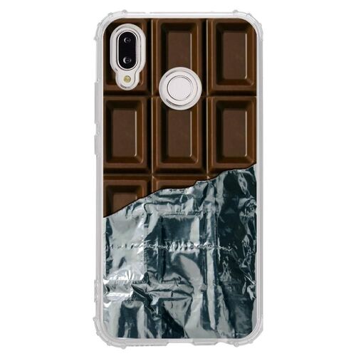 Coque Souple Pour Huawei P20 Lite Avec Impression Motifs Tablette De Chocolat