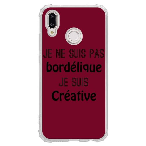 Coque Souple Pour Huawei P20 Lite Avec Impression Motifs Je Ne Suis Pas Bordéli