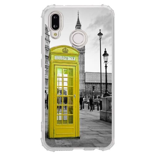 Coque Souple Pour Huawei P20 Lite Avec Impression Motifs Cabine Téléphonique U