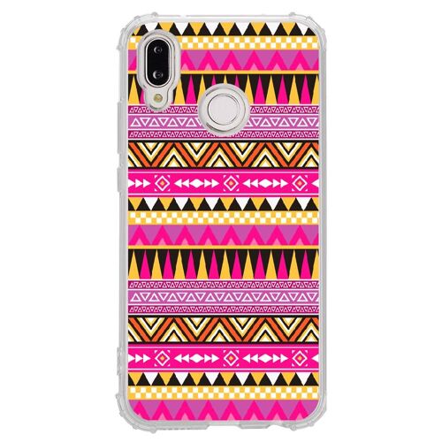 Coque Souple Pour Huawei P20 Lite Avec Impression Motifs Aztèque