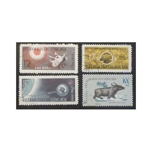 Viet Nam Nord Oblitéré N° 322-323-328-380 Lot De 4 Timbres De 1963-64