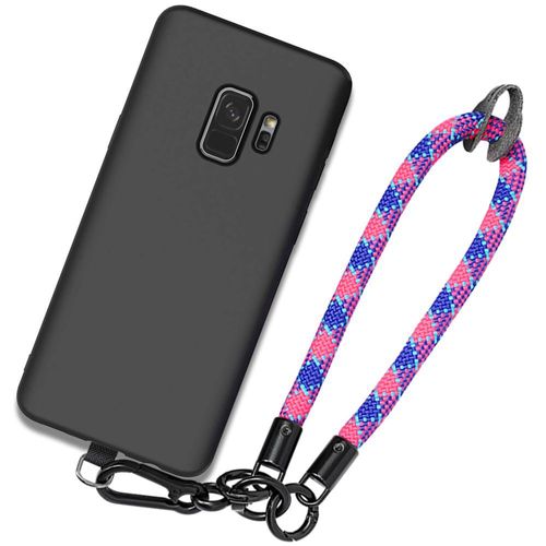 Coque Bracelet Pour Samsung Galaxy S9, Noir Anti-Rayures Antichoc Avec Bracelet Démontable Multicolore - Booling