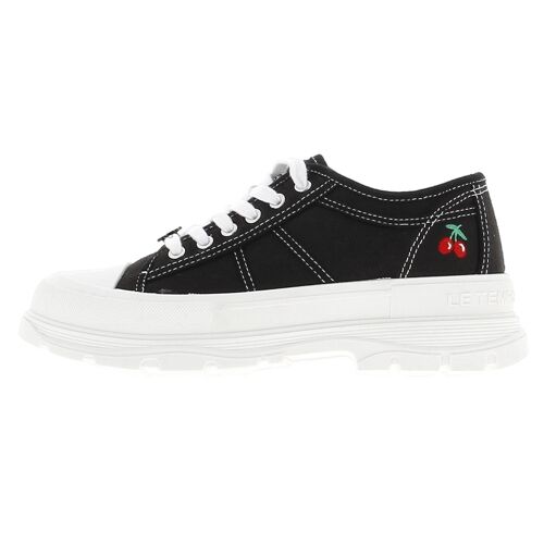 Chaussures Basses Toile Le Temps Des Cerises Lina Black L Noir 2007000041833